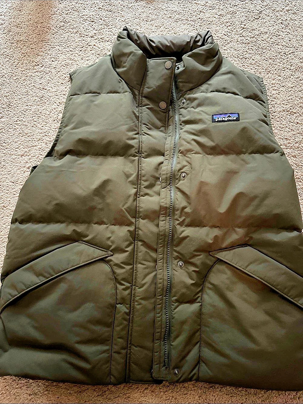 Patagonia Down Vest Puffer Vest Green Medium NWT
